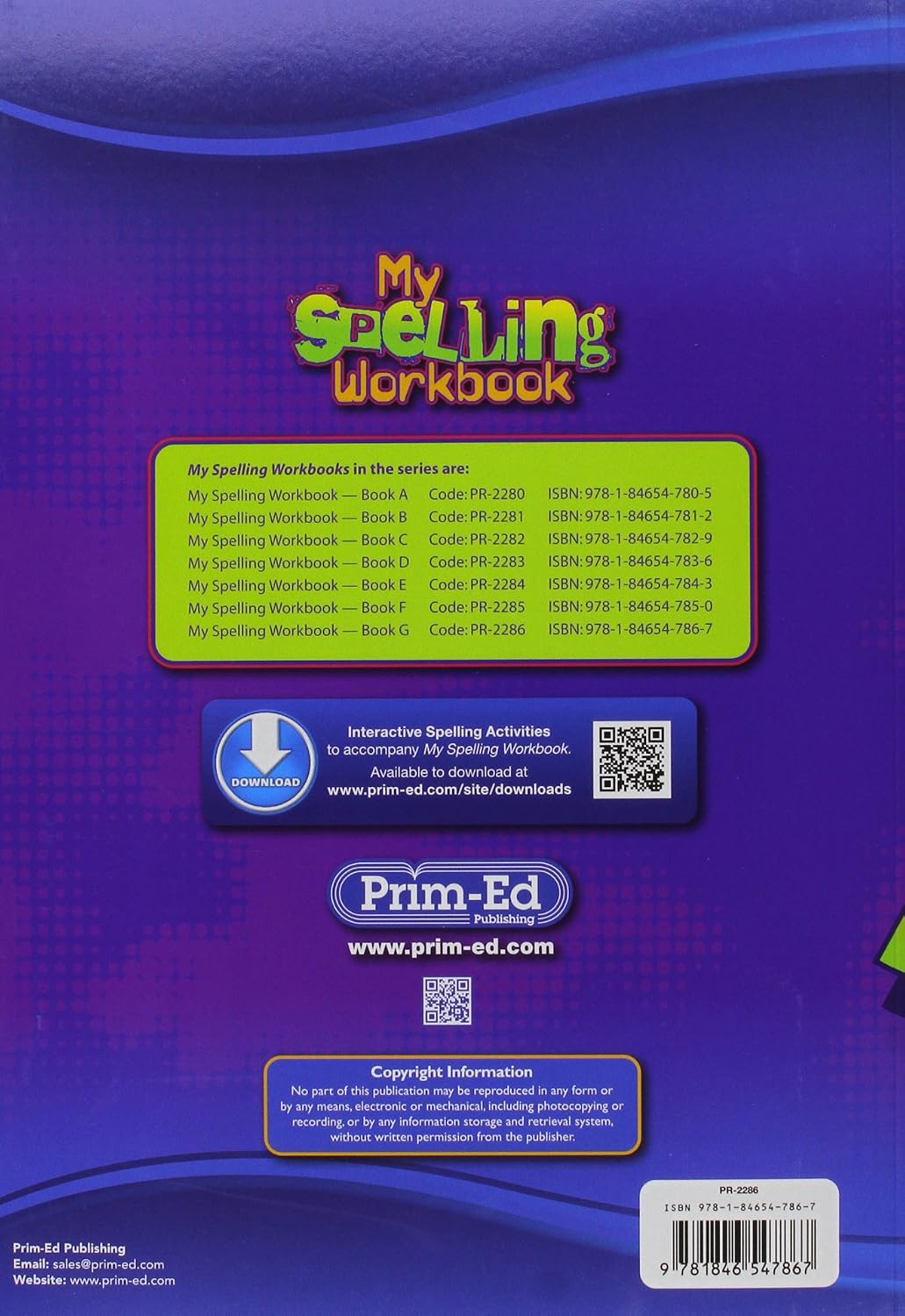 My Spelling Workbook: Book G – BigaMart