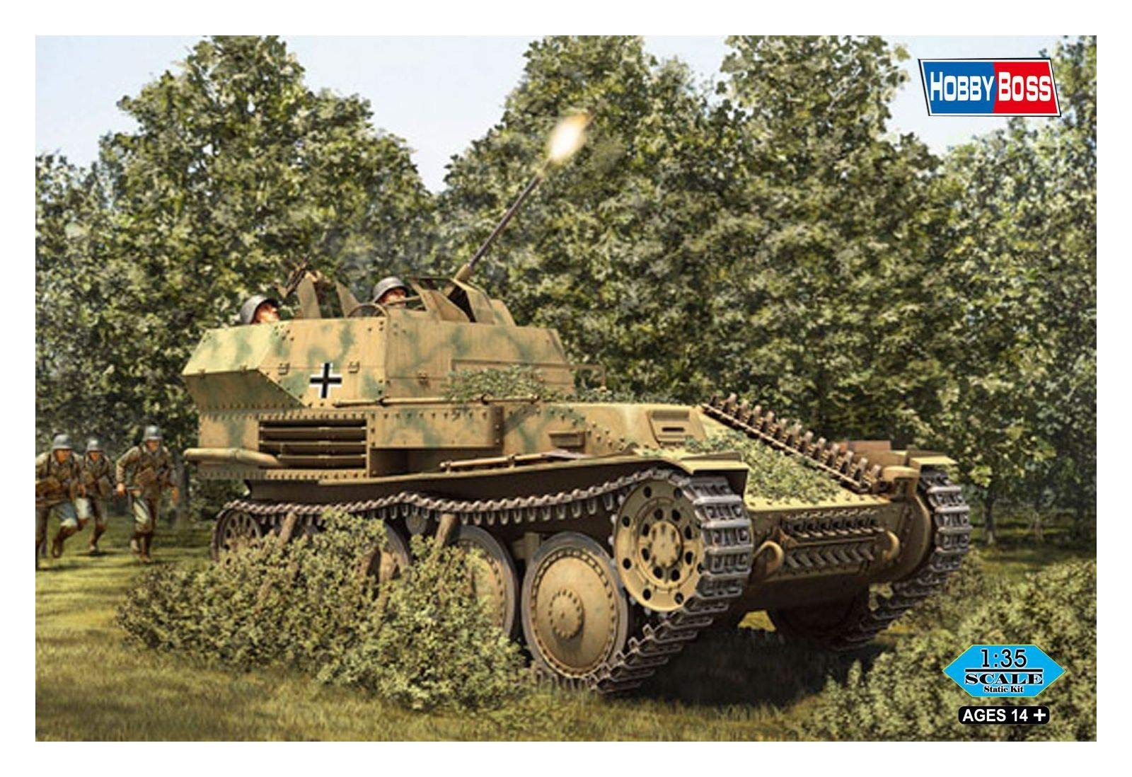 Hobbyboss 80140 1:35 Scale German 2cm Flak 38 Pz.Kpfw .38 (t) Plastic Model Kit