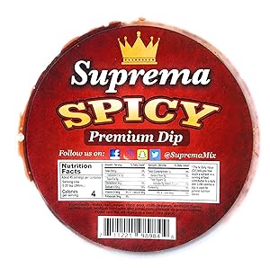 Suprema Chamoy Rim Paste Dip Mexican Candy Tamarindo Spicy Flavor - Great for Micheladas, Beer, Margaritas, Drinks, Fruit, Veggies, Seltzers 8oz