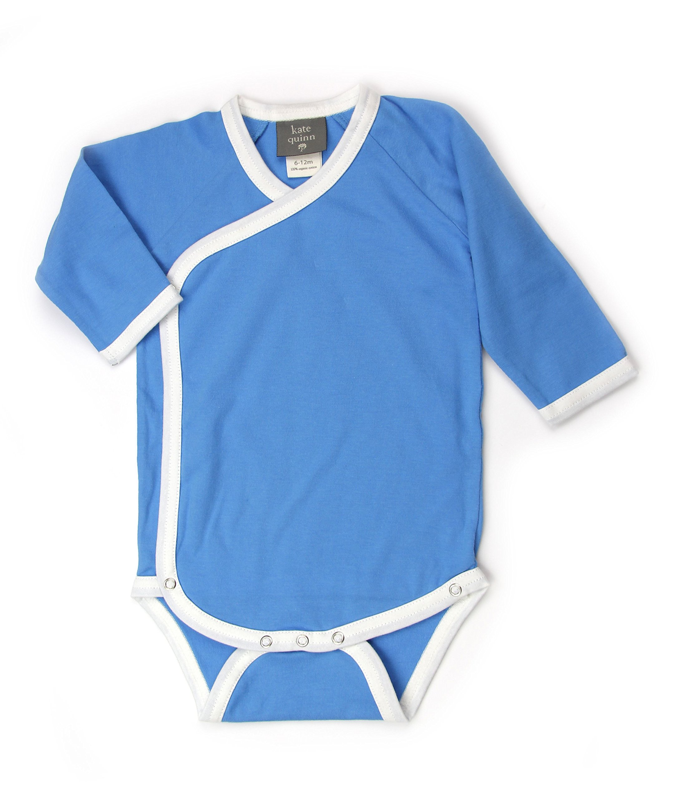 Kate Quinn Organics Unisex Baby Long Sleeve Kimono Bodysuit