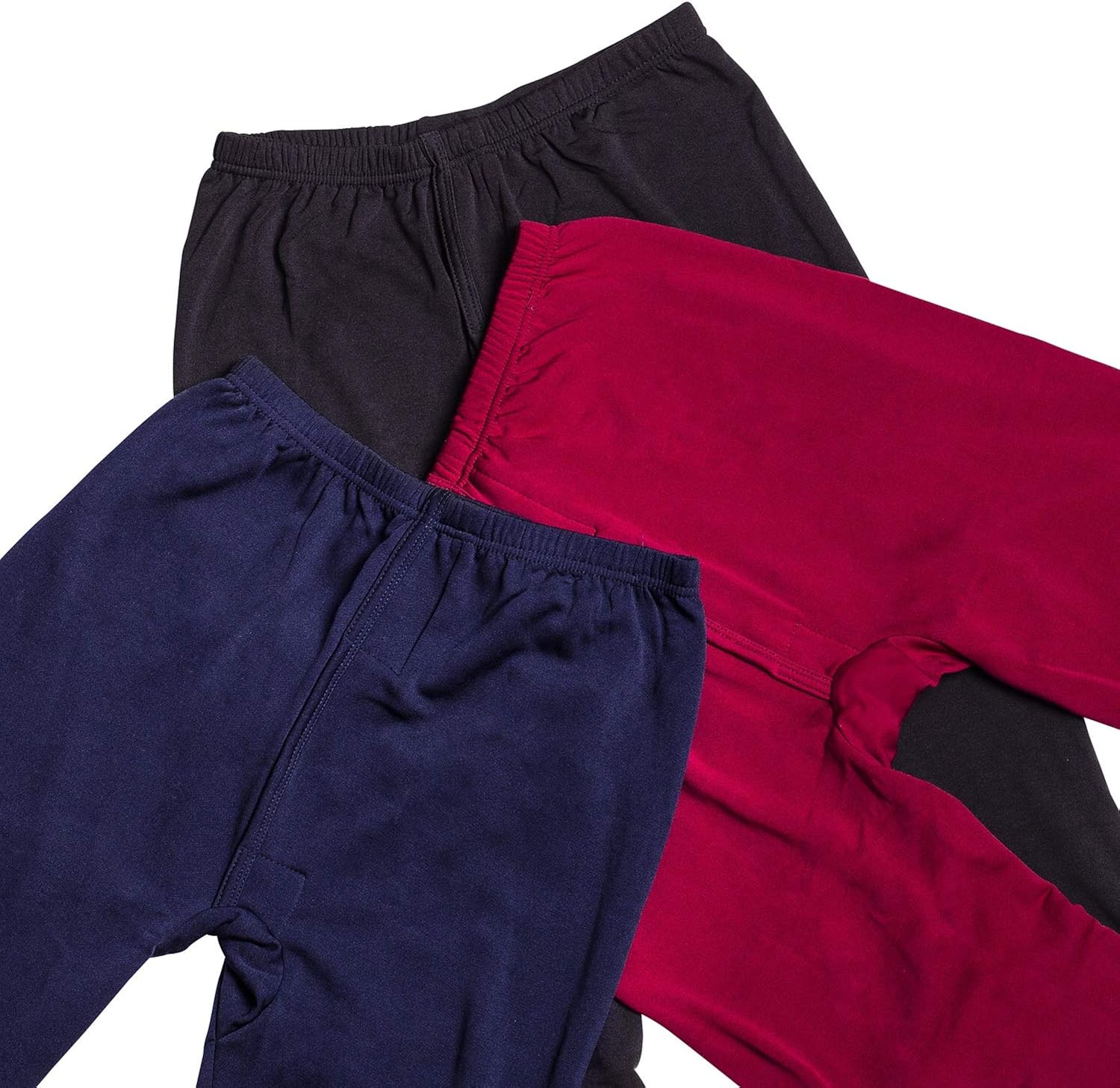 Real Essentials 3 Pack: Men's Thermal Underwear Base Layer Fleece Lined Compression Pants with Functional Fly at  Men’s Clothing store