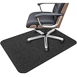 サンコー ズレない チェアマット おくだけ吸着 デスク 床保護マット 90×120cm ブラック