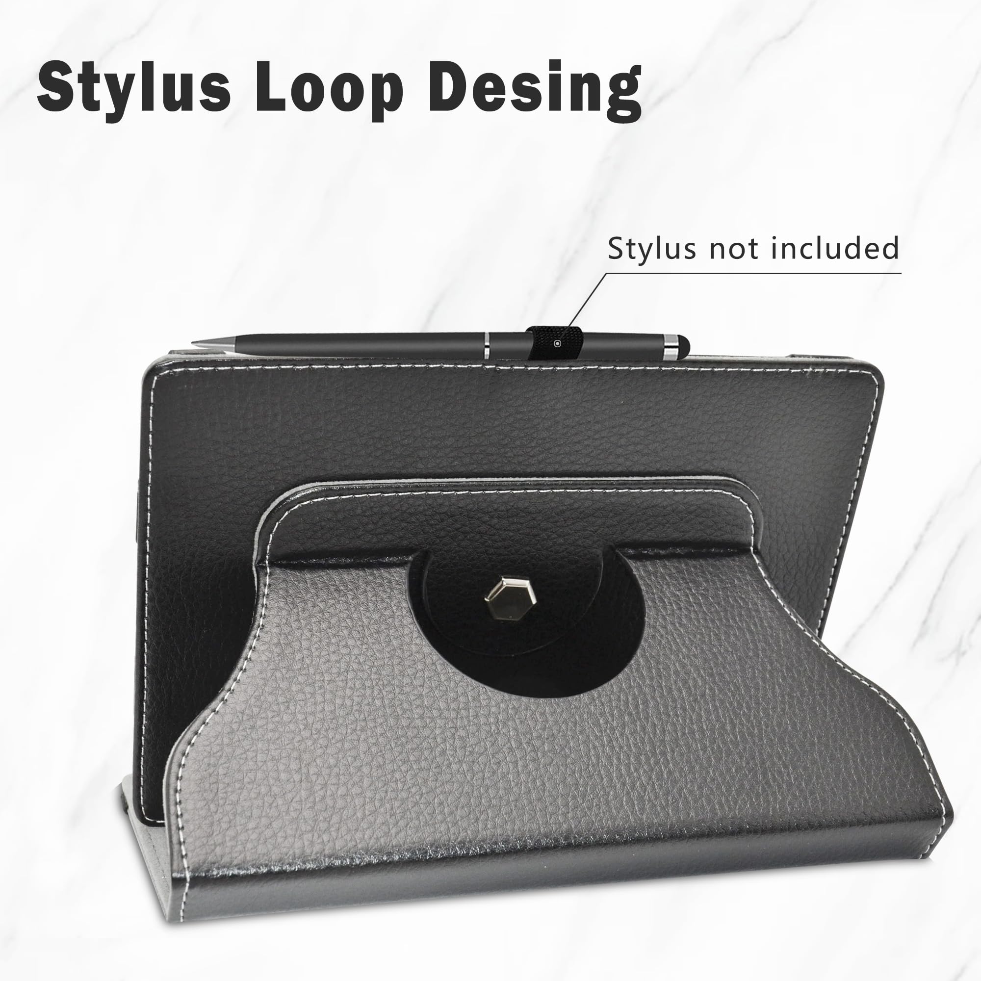 Compatible with BOOX Tab Mini C Rotation Case,360 Degree Rotation Stand PU Cover for 7.8