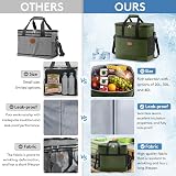 Lifewit Cooler Bag 60 Cans Collapsible Insulated Large Lunch Green view 9
