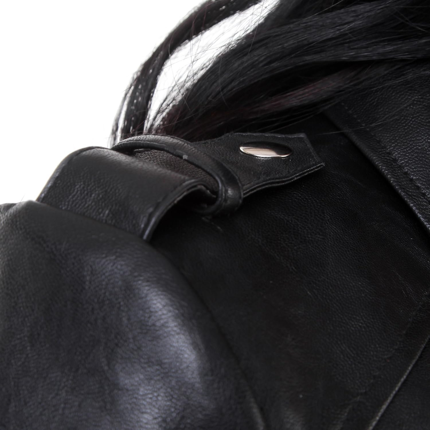 generic women's retail faux leather jacket for roadies