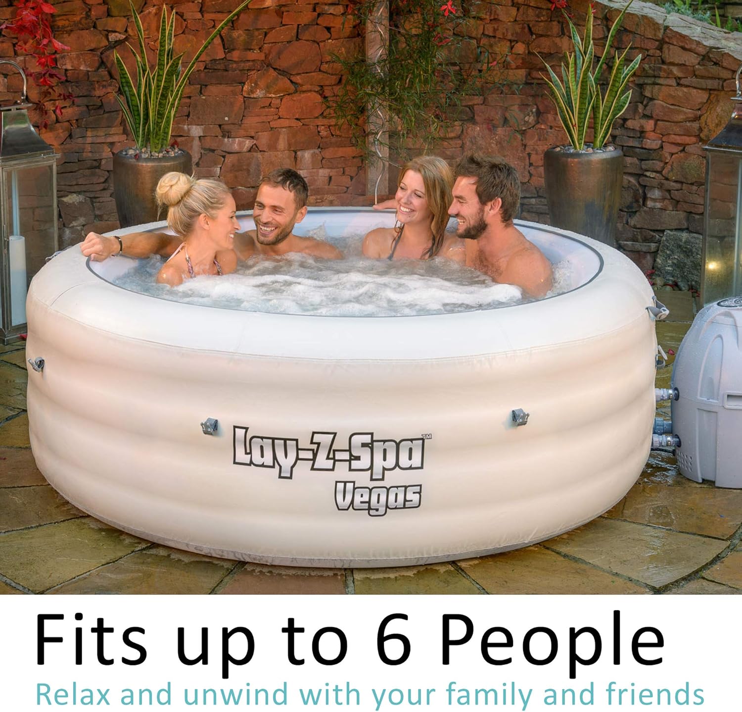Super Saturday Lay Z Spa Vegas Hot Tub With Airjet Massage System