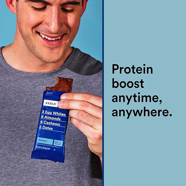 RXBAR PROTEIN BARS, PROTEIN SNACK, SNACK BARS, BLUEBERRY, 9.1OZ BOX (5 COUNT)