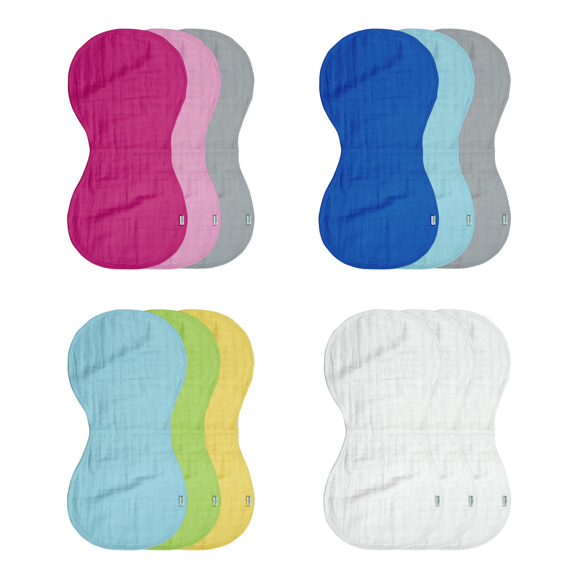 green sprouts Muslin Burp Cloths made from Organic Cotton 4 absorbent