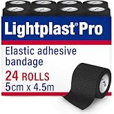 BSN Medical 34440 Lightplast Pro, Black, 2" x 5 Yards, Pack of 24