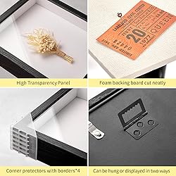 MUXIUNT 5×5 Shadow Box Picture Frame Display Cases
