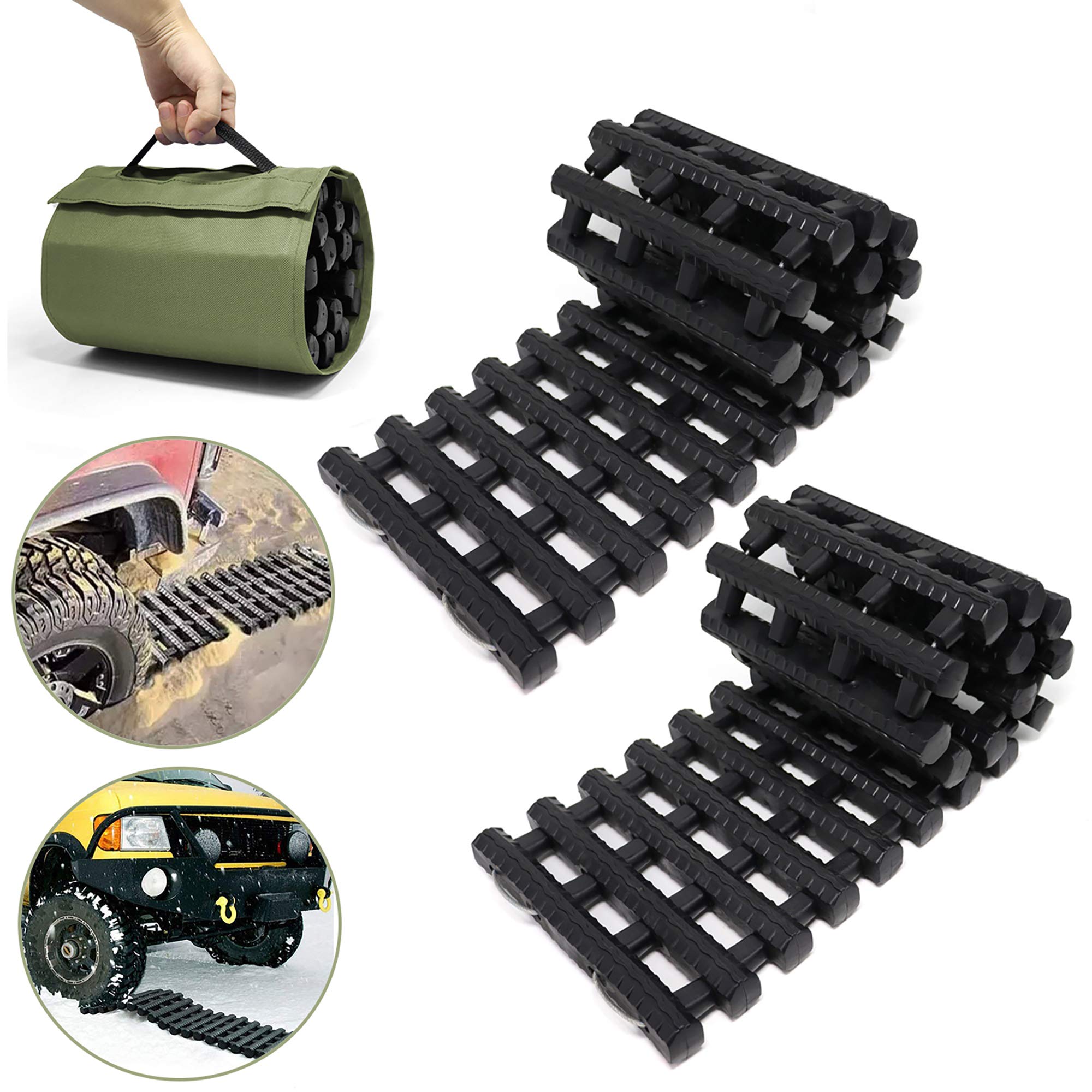 Buy Reliancer 2PC Traction Tracks Mats TPR 31.5" L Tire Recovery Track