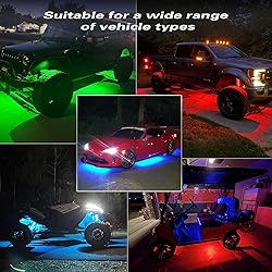 LD DARKEAGLE 8Pods RGB LED Rock Lights with APP/RF