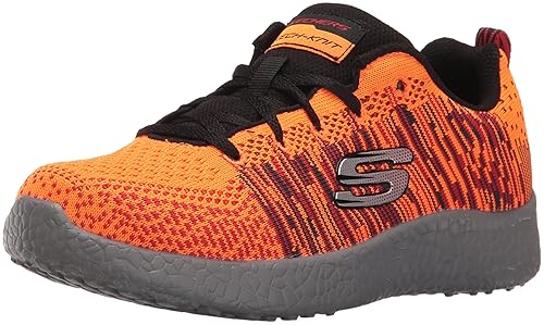 skechers burst mujer naranja