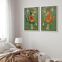 MUDECOR Framed Canvas Print Wall Art Set Whimsical