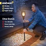 Everbeam P1 Solar Torch Light 96 LED Outdoor Flame 2 Pack IP65 - Waterproof view 6