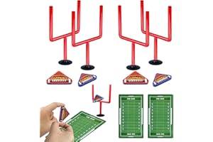 XIPEGPA 10 PCS Colors Mini Flick Football Games Mini Table Top Sports Games