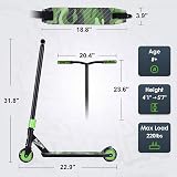 FREEDARE Pro Stunt Scooter Complete Green 32mm Bar 100mm Wheels 220 lb view 3