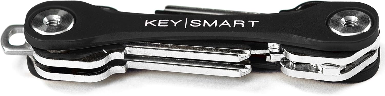 KeySmart Lite - Compact Key Holder and Keychain Organizer (up to 8 Keys, Black): Shoes