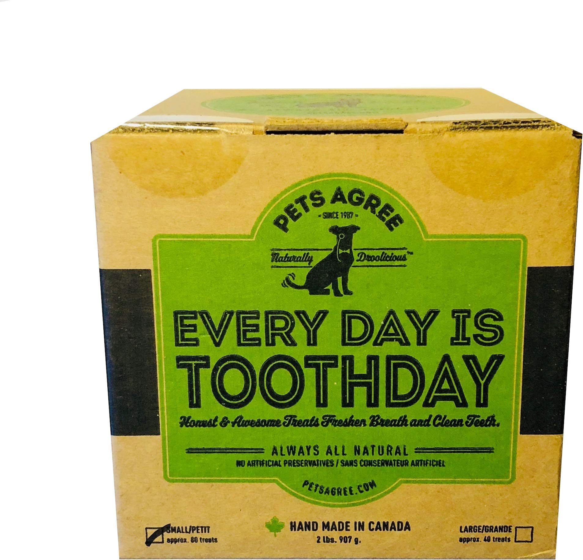 Pets Agree Toothday Fresh Breath Dog Biscuits, Large