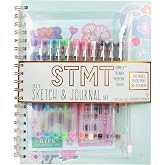 STMT D.I.Y.Journal Set, Stationary Kit with Notebook for Writing and Drawing, DIY for Girls Ages 8+, Sketch &amp; Journal