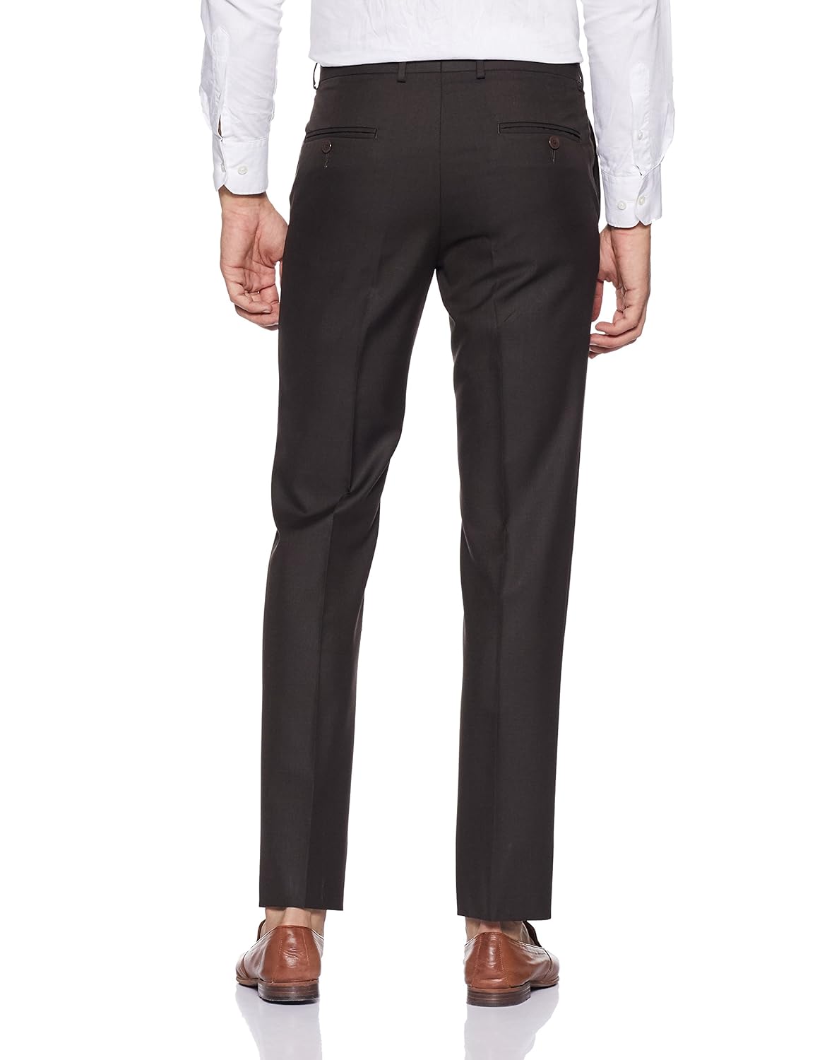 van heusen men's slim fit formal trousers