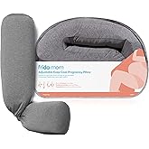Frida Mom Pregnancy Pillow, Body Pillow, Cooling Pillow, Adjustable for Comfortable Sleep and Pregnancy Belly Support, Back S