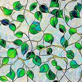 SOMWISE Rainbow Stained Glass Window Privacy Film,Heat Blocking Save Energy | Static Cling &amp; Removable, UV &amp; Sun Blocking Anti-Glare, Renter Friendly for Front Door&amp;Bathroom,Easy to install,17.5x 78.5