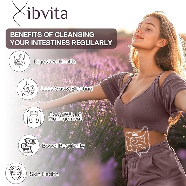 VIBVITA GUT HEALTH CLEANSE DETOX CAPSULES – INTESTINAL CLEANER WITH WORMWOOD, BLACK WALNUT, GARLIC BULB, CLOVE SUPPORT COLON CLEANSER & DIGESTION SYSTEM FOR WOMEN & MEN, 30 CAPS