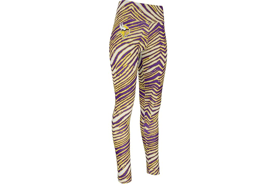 Zubaz NFL Women's Full Length High Waist Basic 1.0 Leggings