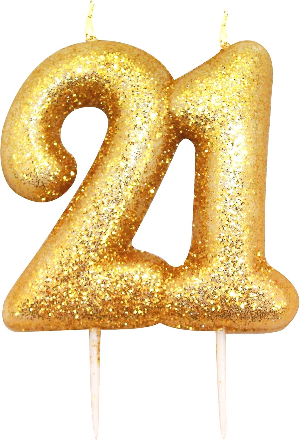 Gold Number Candle 21 Amazon.co.uk Toys & Games