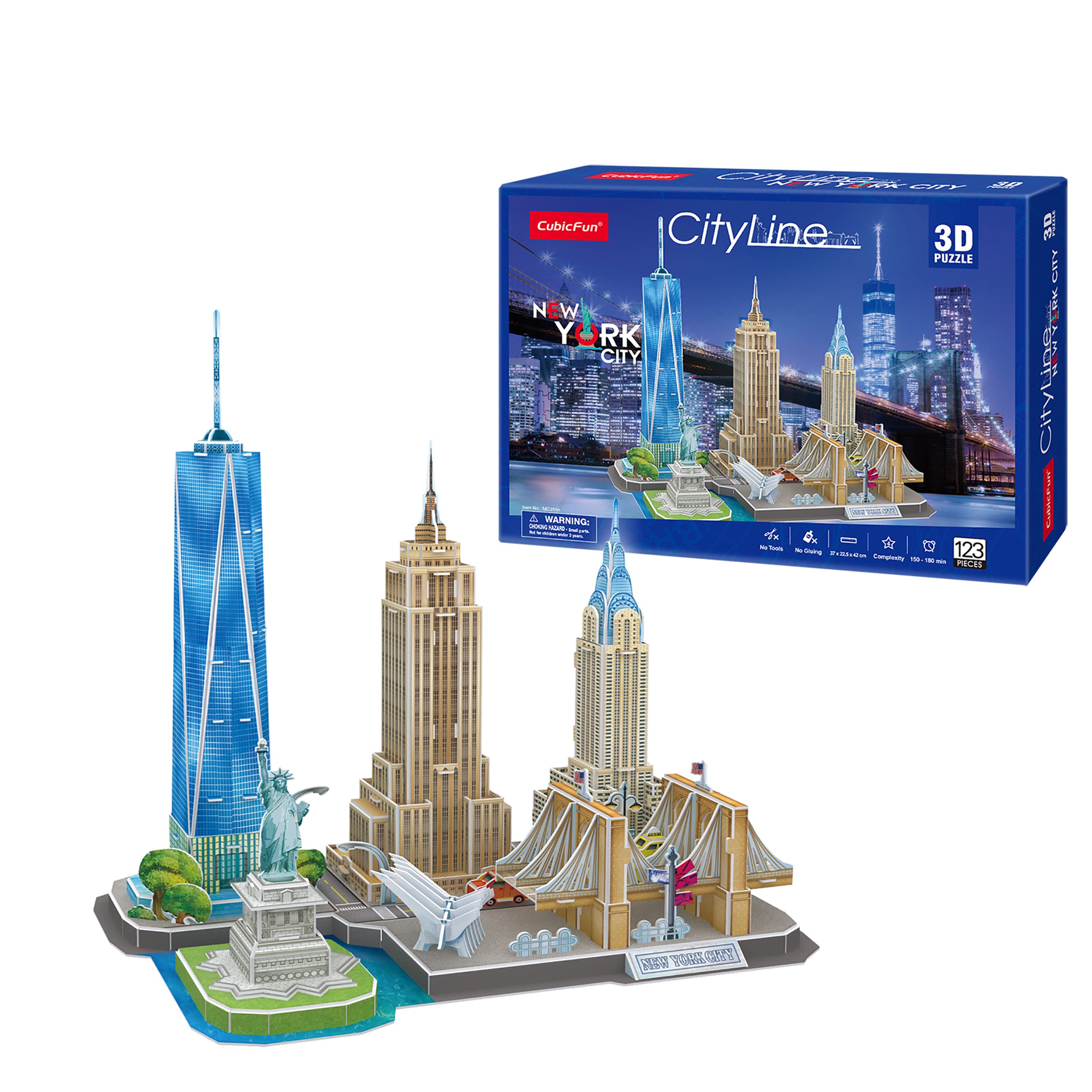 Puzzle 3D - New York Cityline | 3D Puzzle Gift Child 8 Years | 3D Puzzle Adults And Puzzle 3D Children | Riding Models Children | Models for Building Adults | 3D Puzzles