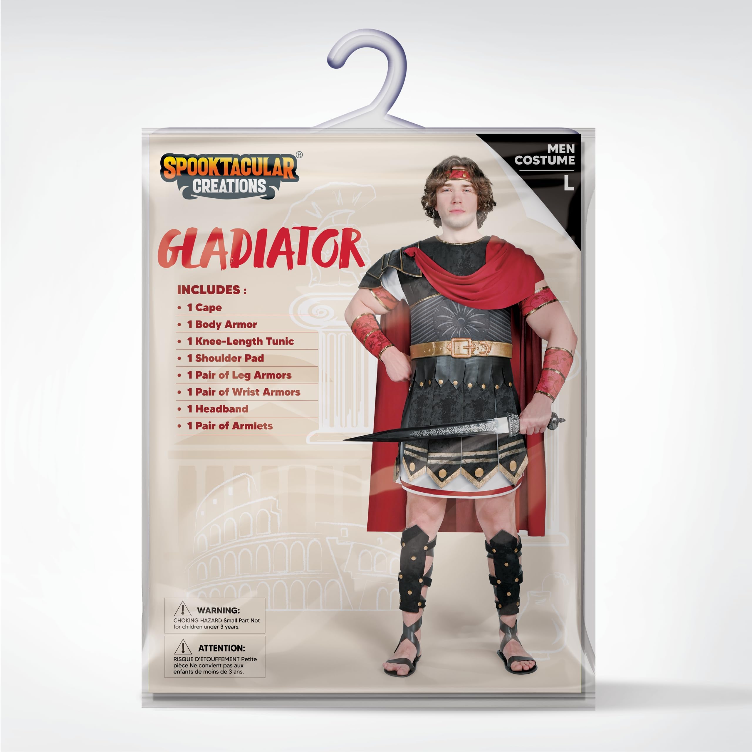 Spooktacular Creations Brave Men Roman Gladiator Costume Set