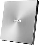 Asus Zen Drive 2 externer Ultra SLIM DVD Brenner (inkl. 2 M-Disk Rohlingen, Brennsoftware & Nero Backup App, 8x DVD&plusmn;R, 6x DVD&plusmn;R DL, 5x DVD-RAM, USB 2.0) silber