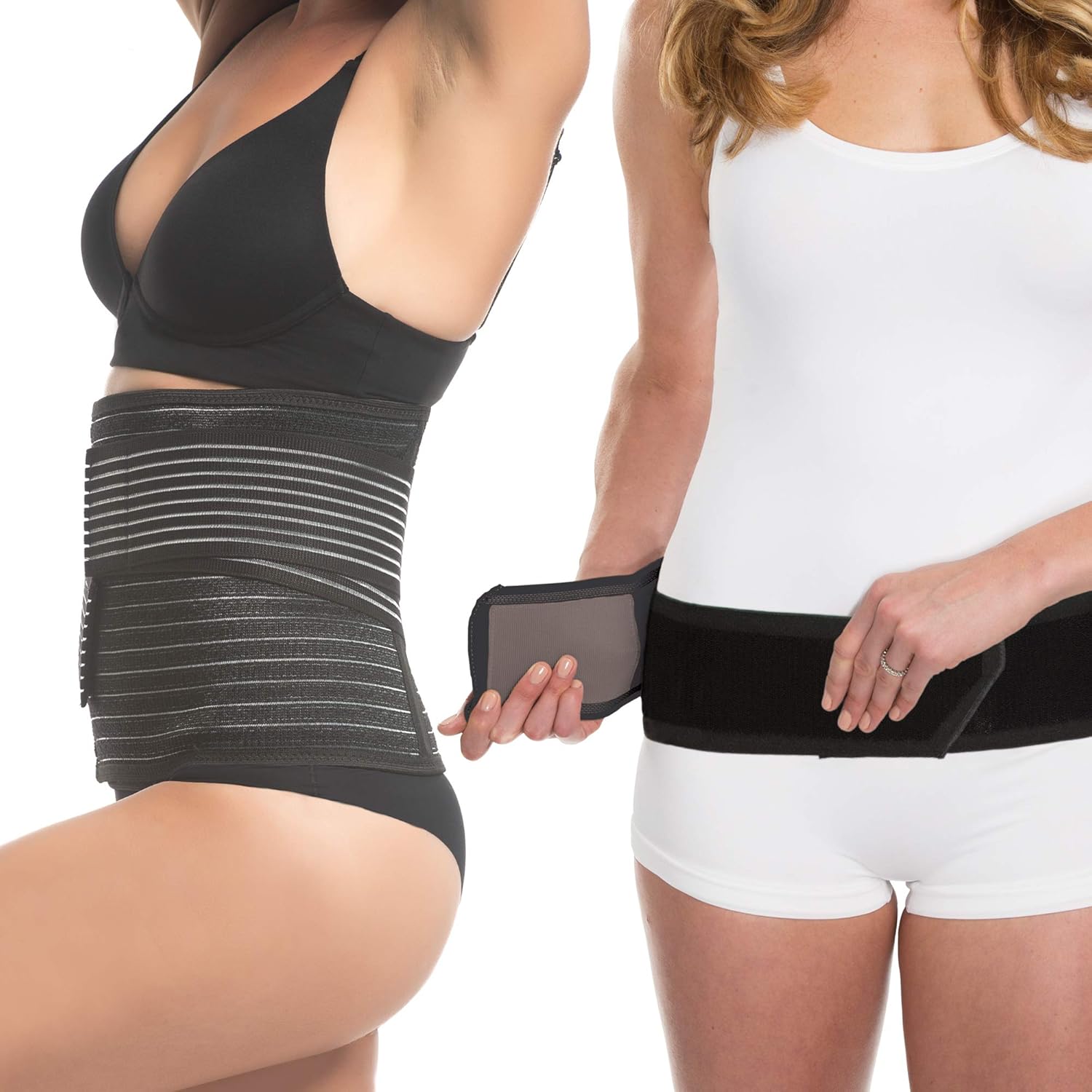 Upspring Shrinkx Postnatal Compression Belly And Hip Support For Women Post Pregnancy Black S M Breathable And Adjustable Amazon De Bekleidung