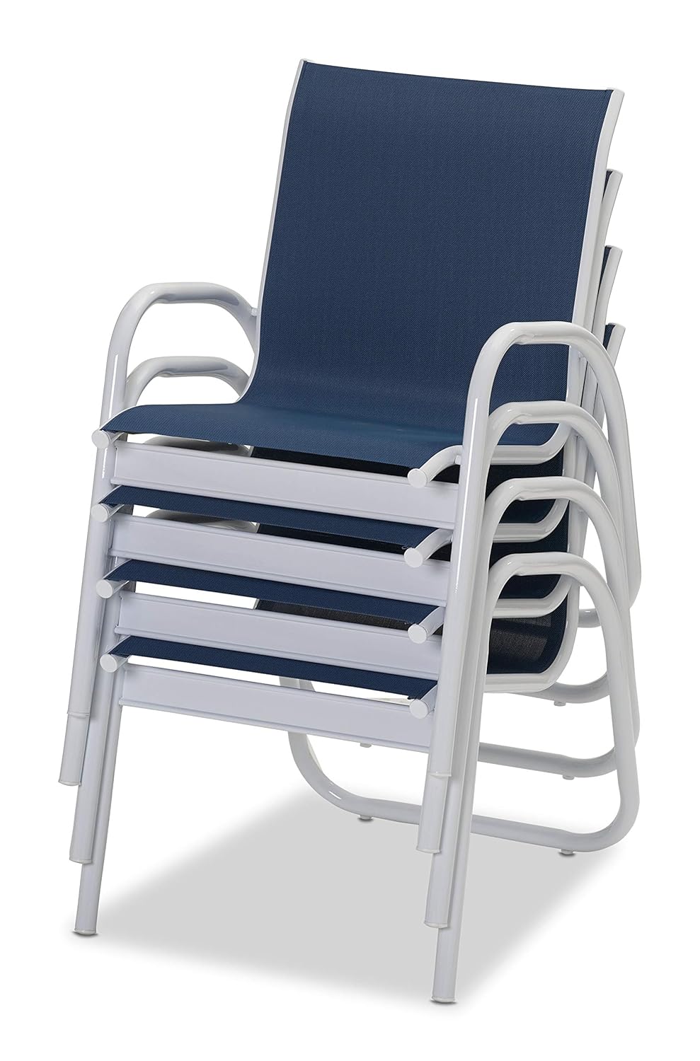 White Telescope Casual SET00901 Gardenella Cobalt Outdoor Sling Dining Set Patio, Lawn & Garden