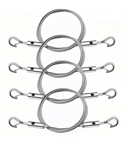 3 Pièces 2m De Câble En Acier Inoxydable, Fil Suspension Tableau En Acier Inoxydable, Fil De