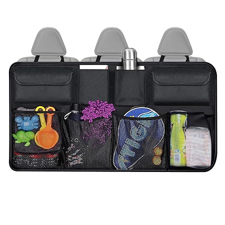 KOROSTRO Rücksitz Organizer, Auto Aufbewahrungstasche Wasserdichtes Organizer Auto mit großen Sitztasche Oxford-Tuch kofferra