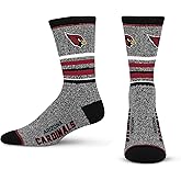 For Bare Feet Men's NFL 5 Star Marbled Crew Sock, 1 Pair