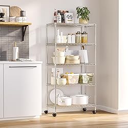 Seville Classics 5-Tier Wire Shelving with
