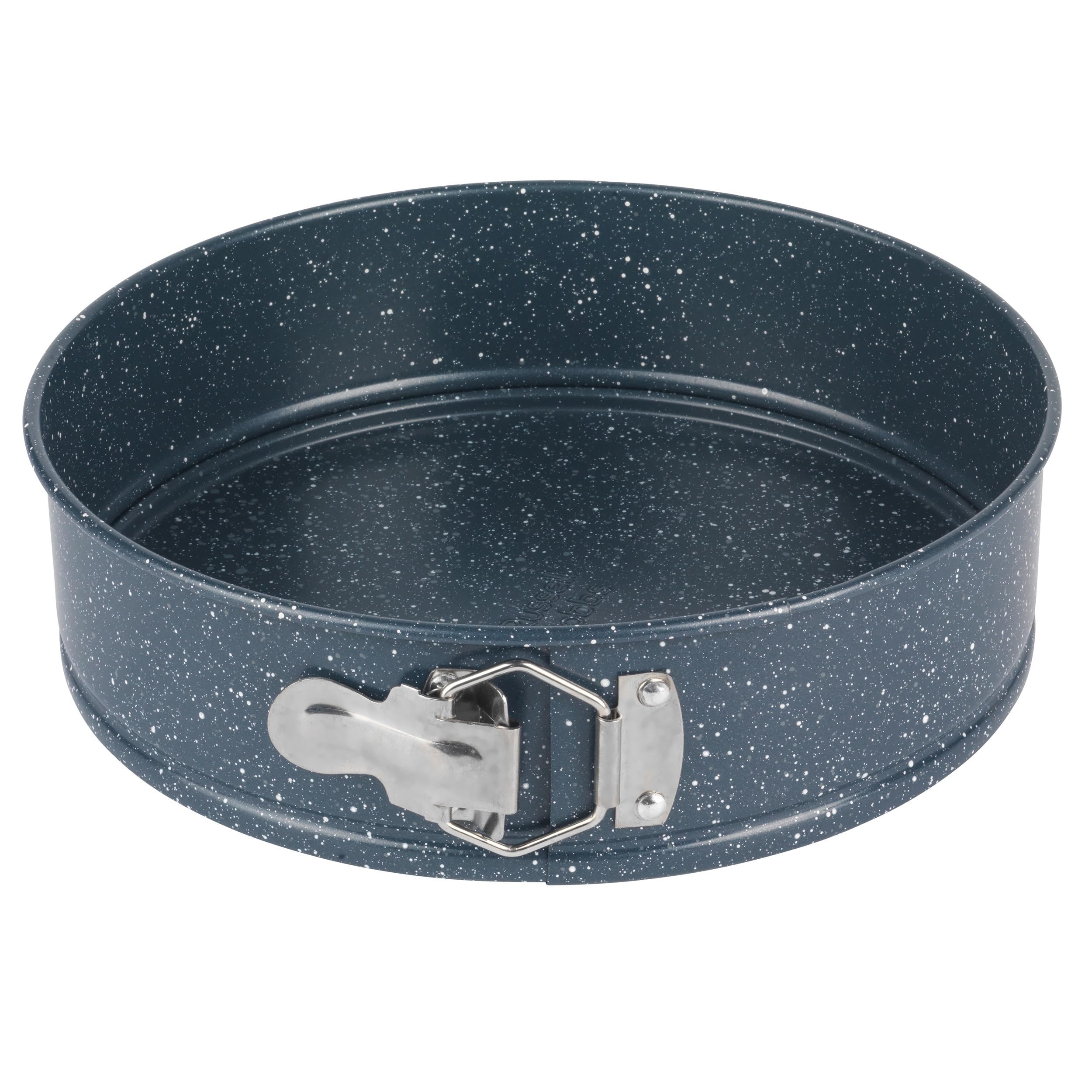 Russell Hobbs RH02176EU7 Springform Cake Pan, Non-Stick, for Sponge Cakes, Cheesecakes, Pies, Easy Clean, Oven Safe, Strong & Durable Carbon Steel, Nightfall Stone Collection, Blue Marble, 24 cm