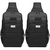 ATBP Tactical Crossbody Sling Backpack Militray Shoulder Holster Bag For Men Concealed Carry Chest Pack Hiking Daypack 20L