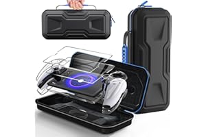 FYOUNG Carrying Case Accessories for PlayStation Portal, Full Protection Bundle with Tempered Glass Screen Protector, Protect