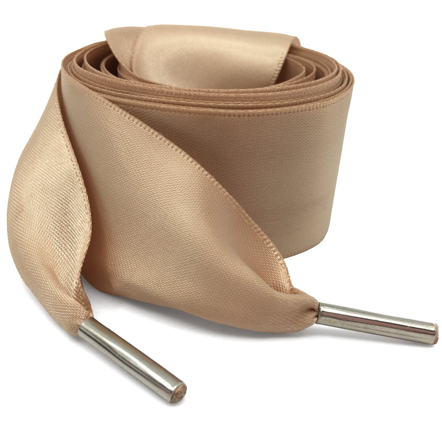 WEGOODZF Satin Ribbon Shoe Laces: 3CM Wide Khaki