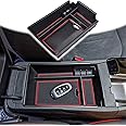 TACOBRO Center Console Organizer Compatible with Hyundai Sonata 2020 2021 2022 2023 Accessories, Sonata N-Line/Limited Insert Tray Secondary Storage Armrest Box ABS Red