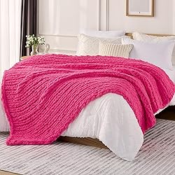 L'AGRATY Chunky Knit Blanket