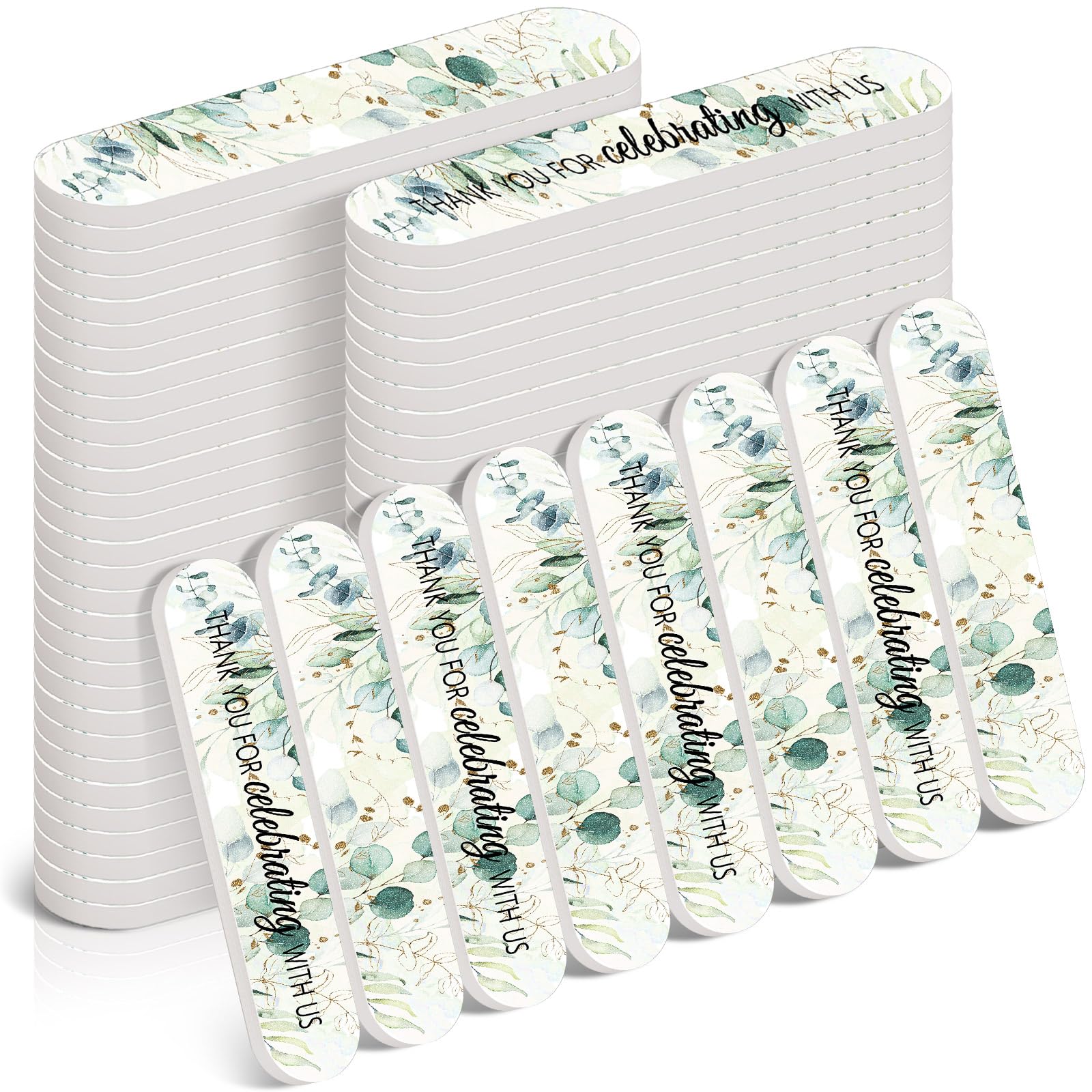 Photo 1 of Lanties 50 Pcs Wedding Bridal Shower Party Favors Bulk Nail Files Emery Boards for Guests Bridesmaid Bachelorette Party Favors Thank You for Celebrating with Us Game Prizes Gifts Bags Stuffers