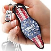 MUNIO Self Defense Keychain - Personal Safety Tool for Men, Women &amp; Kids | Stylish USA-made safety keychain. Discreet &amp; travel-friendly. Tough ABS plastic kubotan force-multiplier. No failure issues.