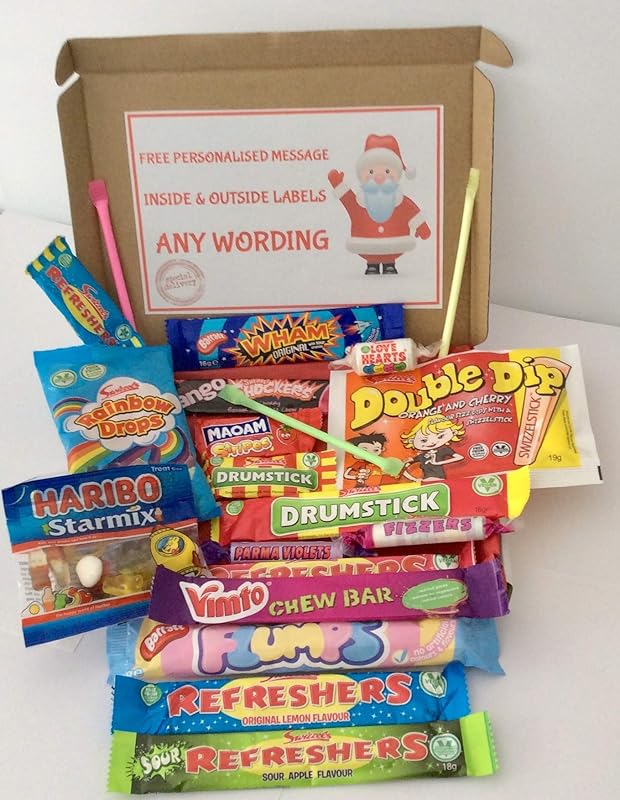 Best subscription boxes to give as christmas gifts Personalised CHRISTMAS Lockdown Sweet Selection Box - Letterbox Friendly/Santa Design: Amazon.co