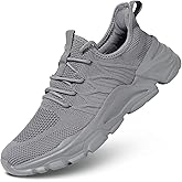 Mens Running Shoes Slip-on Walking Tennis Sneakers Lightweight Breathable Casual Soft Sole Mesh Workout Sports Shoes