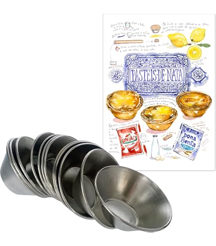 Moules à Tarte En Aluminium Style Portugais - Lot De 12 Ou 24, 7x4 Cm - Pour Tartelettes, Pâtisserie, Four